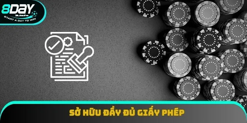 Thương hiệu 8day sở hữu đầy đủ giấy phép kinh doanh hợp pháp